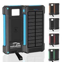 Outdoor Fast Battery Hand Crank Solar Charger Flashlight