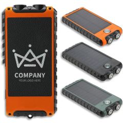 Outdoor Multifunctional Solar Power Bank With LED Light
