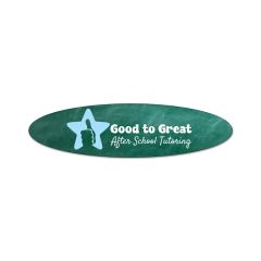 Oval 1.25 Inch X 4.75 Inch Notekeeper Magnet 20 MIL