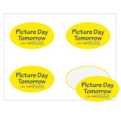 Oval Quick & Colorful Sheeted Label