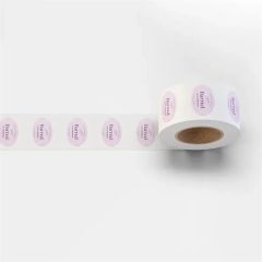 Oval Roll Labels 5 X 3