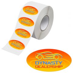 Oval Roll Labels 5in X 3in
