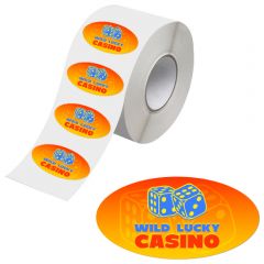 Oval Roll Labels 6in X 2in