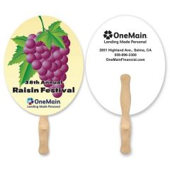 Oval Shape Hand Fan