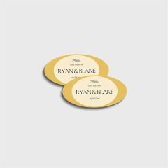 Oval Stickers 4 X 2
