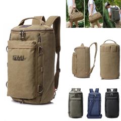 Oversized Heavy Duty Canvas Travel Duffel Backpack