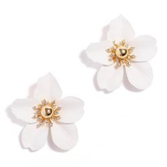 Oversized Orchid Earrings