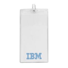 Oversized Vertical Vinyl Pouch With Bulldog Clip