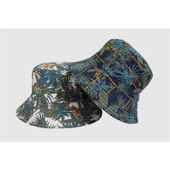 Packable Reversible Printed Fisherman Bucket Sun Hat