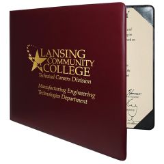 Padded Heat Sealed Diploma Holder Landscape Style