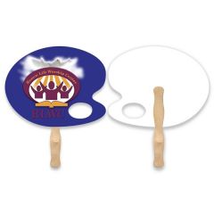 Palette Shape Hand Fan