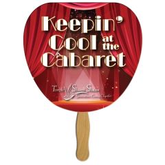 Palm Leaf Hand Fan Full Color