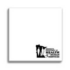 Paper Note Pad 3 X 3, 50 Pages W/ Magnet