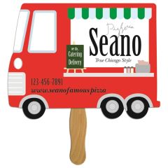 Parcel Truck Hand Fan Full Color 1 Side