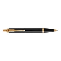 Parker Im Black Lacquer With Gold Trim Ballpoint Pen
