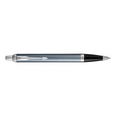 Parker Im Light Blue Gray With Chrome Trim Ballpoint Pen