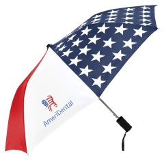 Stromberg Patriot Folding Umbrella - 42 Inch Arc, Auto-Open