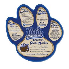 Paw Paper Window Sign Approximately 8 Inch X 8 Inch