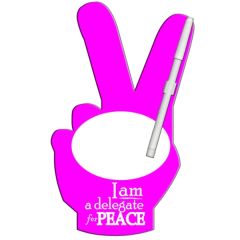 Peace Sign Erasable Memo Board