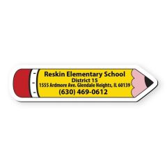 Pencil Shape Vinyl Magnet 1 Inch X 4 Inch