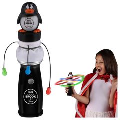 Penguin Toy Orbiting Leds Spinning Light Wands