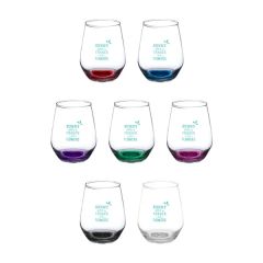 Perfected 12 Oz Silicia Stemless Wine Glass