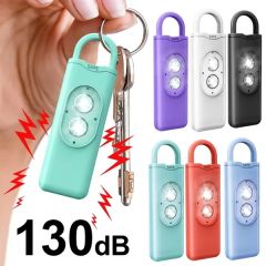Personal Safety Alarm 130db Loud With LED Strobe Light