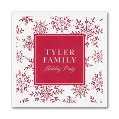Personalized Snow Luncheon Napkin