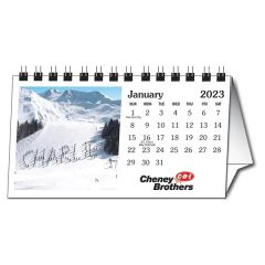 Personalized Tent Desk Calendar - White