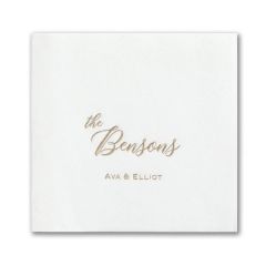 Personally Your Own Premium Beverage Napkin W/Uncoined Edge
