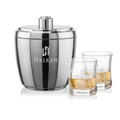 Pescara Ice Bucket & Avalon On-The-Rocks Set