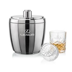 Pescara Ice Bucket & Brinkley On-The-Rocks Set