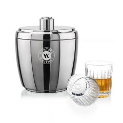 Pescara Ice Bucket & Hartmann On-The-Rocks Set