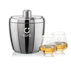 Pescara Ice Bucket & Hartsdale On-The-Rocks Set