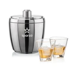 Pescara Ice Bucket & Millwood On-The-Rocks Set