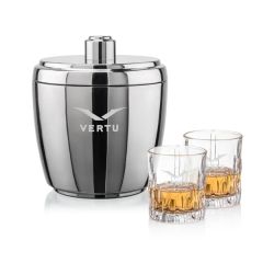 Pescara Ice Bucket & Newport On-The-Rocks Set