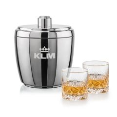 Pescara Ice Bucket & Park Lane On-The-Rocks Set