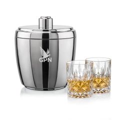 Pescara Ice Bucket & Riedel Spey On-The-Rocks Set