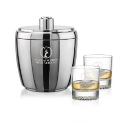 Pescara Ice Bucket & Romford On-The-Rocks Set