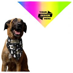 Pet Hemmed Bandana Full Color 16x16
