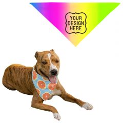 Pet Hemmed Bandana Full Color 20x20