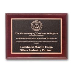 Photocast Plaque - Mahogany