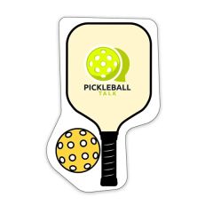 Pickleball Shaped Notekeeper Magnet 20 MIL