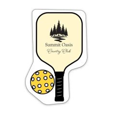 Pickleball Shaped Notekeeper Magnet 35 MIL