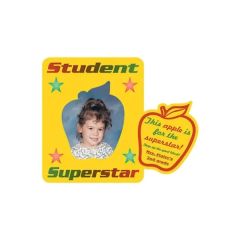 Picture Frame With Apple Cut-Out Vinyl Magnet - 20 MIL