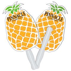 Pineapple Fruit Hand Fan Full Color 2 Sides