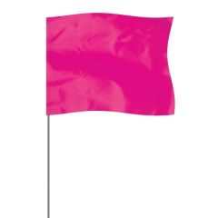 Pink 4 Inch X 5 Inch Marker Flag On A 21 Inch Wire