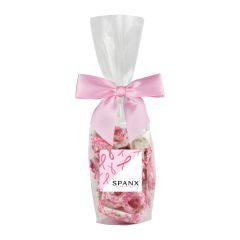 Pink Pretzels In Elegant Mug Stuffer Bag
