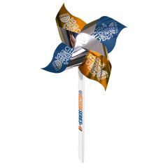 Pinwheel 2-Silver Mylar With 7 Inch Diameter Contour Propellers