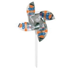 Pinwheel 3-Silver Mylar With 7 Inch Diameter Straight Propellers